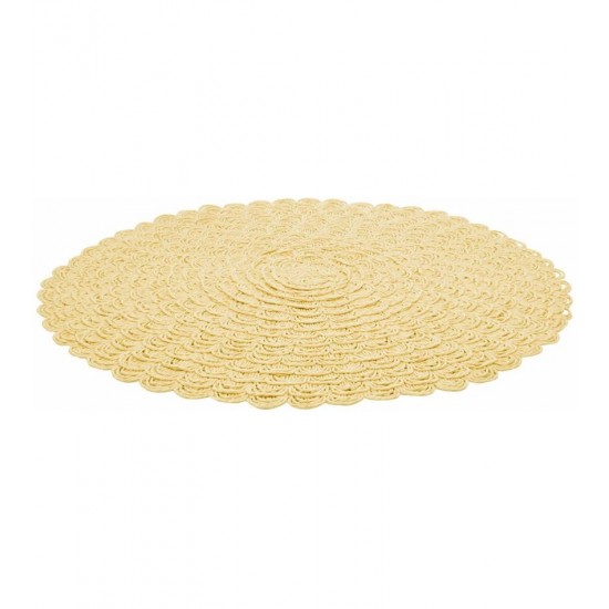 Lugar 38,5cm Americano De Poliéster Pétala Bege